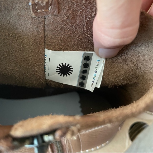BNIB UGG Deconstructed Mini Zip Boot - Chestnut US 8/EU 39 - Picture 8 of 16